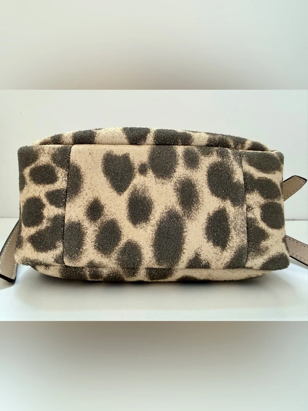 NWOT Tory Burch Mini Romy Suede Bucket Bag – Cheetah Leopard Print Crossbody